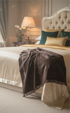 Premium Acrylic Wool Dark Brown Shawl